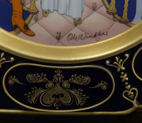 Hutschenreuther Weihnachtsteller Kobaltblau