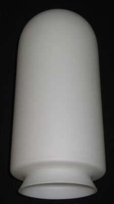 Lampenglas Kolbenform satiniert opal