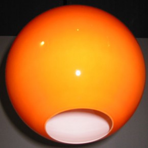 Glaskugel offen orange Ø 30 cm