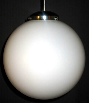 Deckenlampe Bauhaus Stange verstellbar verchromt Kugel (30 cm)