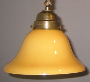 Wandlampe brüniert mit Doppelgelenk Helmschirm cognacfarben