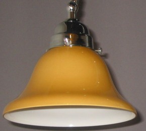 Wandlampe mit Doppelgelenk Helmschirm cognacfarben