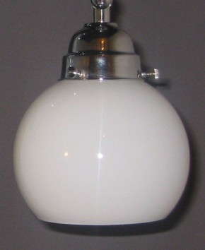 Wandlampe mit Doppelgelenk Halbkugelglas opal weiß