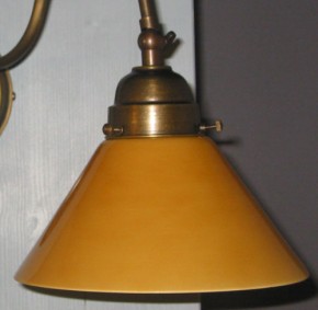 Wandlampe mit Gelenk 1flammig Schusterschirm