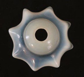 Lampenglas Jugendstil changierende Rockform