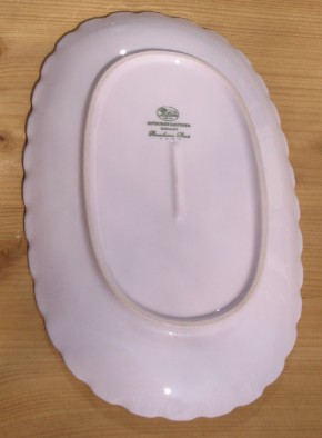 Hutschenreuther porcelaine rose ovale Platte groß